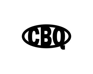 CBQ logo tasarım vektör şablonu. CBQ