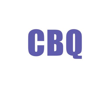 CBQ logo tasarım vektör şablonu. CBQ