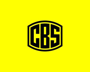 CBS logo tasarım vektör şablonu. CBS