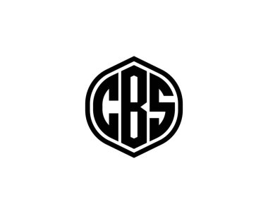 CBS logo tasarım vektör şablonu. CBS