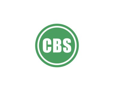 CBS logo tasarım vektör şablonu. CBS