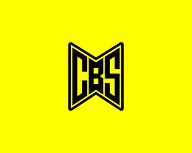 CBS logo tasarım vektör şablonu. CBS