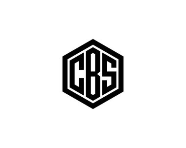 CBS logo tasarım vektör şablonu. CBS
