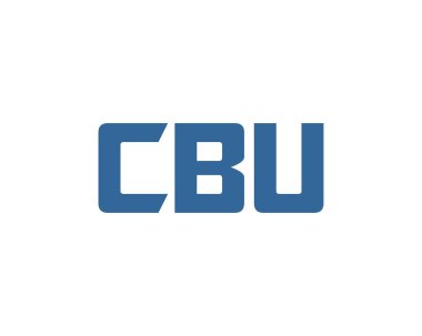CBU logo tasarım vektör şablonu. CBU