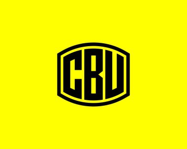 CBU logo tasarım vektör şablonu. CBU