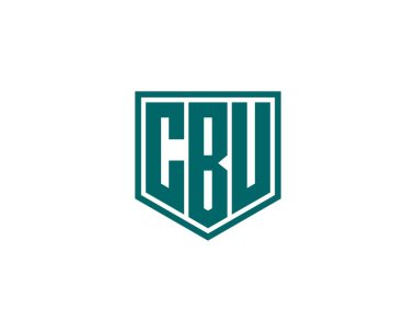 CBU logo tasarım vektör şablonu. CBU
