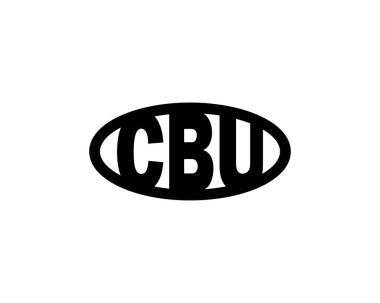 CBU logo tasarım vektör şablonu. CBU