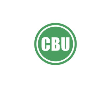 CBU logo tasarım vektör şablonu. CBU