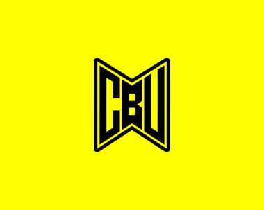 CBU logo tasarım vektör şablonu. CBU