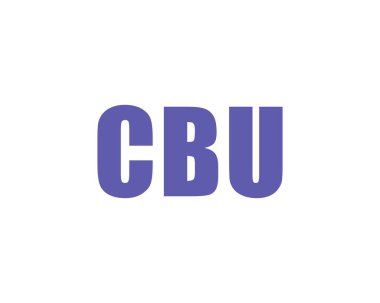 CBU logo tasarım vektör şablonu. CBU
