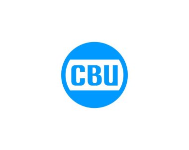 CBU logo tasarım vektör şablonu. CBU