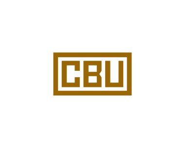 CBU logo tasarım vektör şablonu. CBU