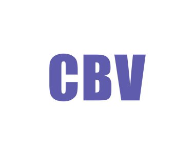 CBV logo tasarım vektör şablonu. CBV