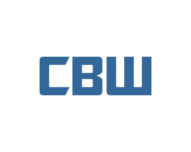 CBW logo tasarım vektör şablonu. CBW