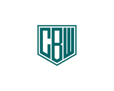 CBW logo tasarım vektör şablonu. CBW
