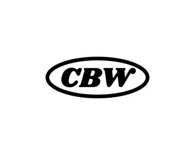 CBW logo tasarım vektör şablonu. CBW