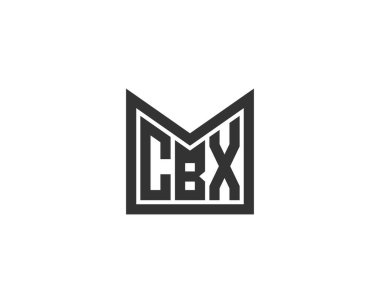 CBX logo tasarım vektör şablonu. CBX