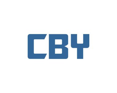 CBY logo tasarım vektör şablonu. CBY