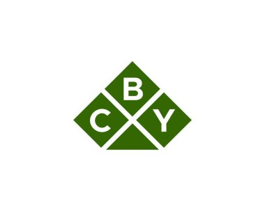 CBY logo tasarım vektör şablonu. CBY