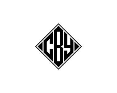 CBY logo tasarım vektör şablonu. CBY