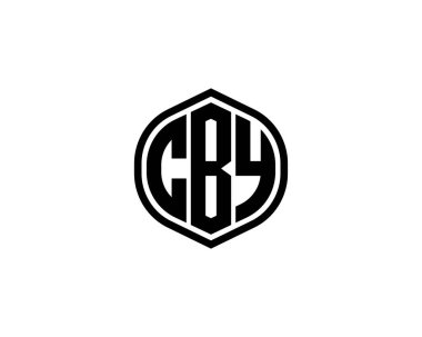 CBY logo tasarım vektör şablonu. CBY