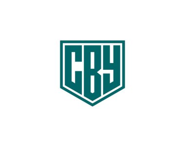 CBY logo tasarım vektör şablonu. CBY