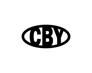 CBY logo tasarım vektör şablonu. CBY