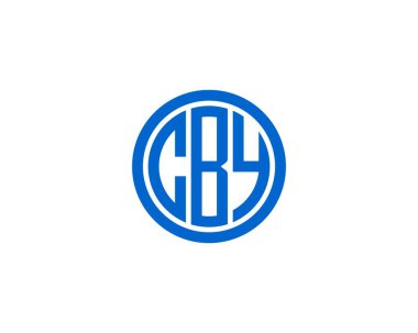 CBY logo tasarım vektör şablonu. CBY