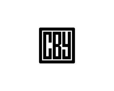 CBY logo tasarım vektör şablonu. CBY