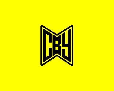 CBY logo tasarım vektör şablonu. CBY