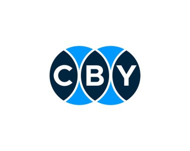 CBY logo tasarım vektör şablonu. CBY