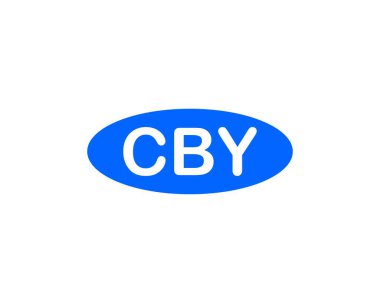 CBY logo tasarım vektör şablonu. CBY
