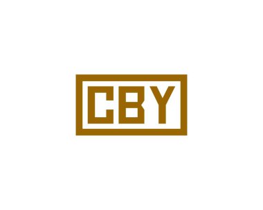 CBY logo tasarım vektör şablonu. CBY