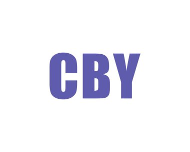 CBY logo tasarım vektör şablonu. CBY