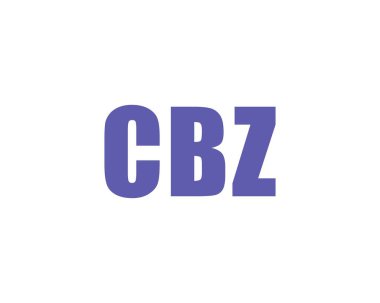 CBZ logo tasarım vektör şablonu. CBZ