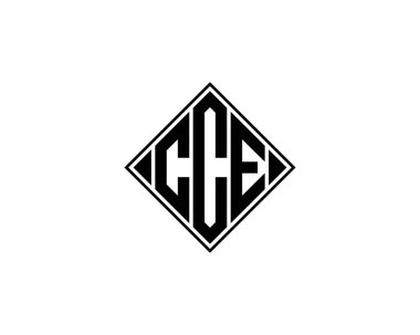 CCE logo tasarım vektör şablonu. CCE