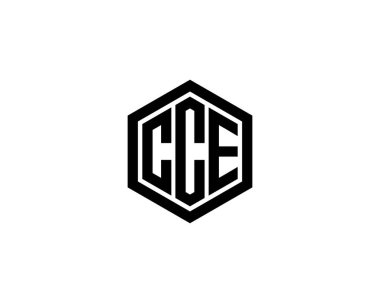 CCE logo tasarım vektör şablonu. CCE