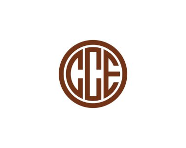 CCE logo tasarım vektör şablonu. CCE