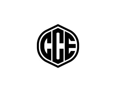 CCE logo tasarım vektör şablonu. CCE