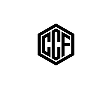 CCF logo tasarım vektör şablonu. CCF
