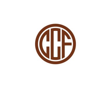 CCF logo tasarım vektör şablonu. CCF
