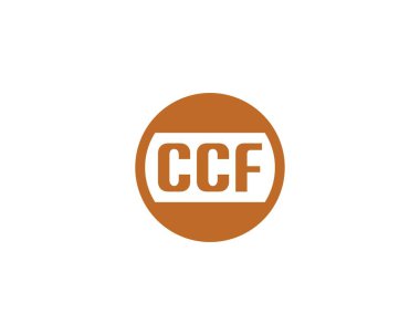 CCF logo tasarım vektör şablonu. CCF