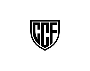 CCF logo tasarım vektör şablonu. CCF