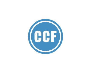 CCF logo tasarım vektör şablonu. CCF
