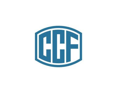 CCF logo tasarım vektör şablonu. CCF