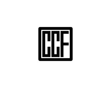 CCF logo tasarım vektör şablonu. CCF