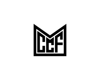 CCF logo tasarım vektör şablonu. CCF