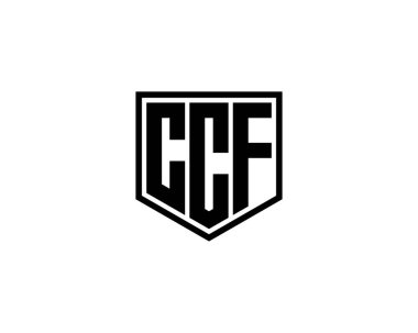 CCF logo tasarım vektör şablonu. CCF