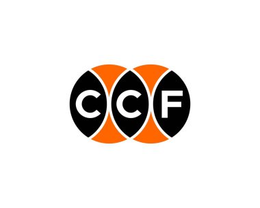 CCF logo tasarım vektör şablonu. CCF