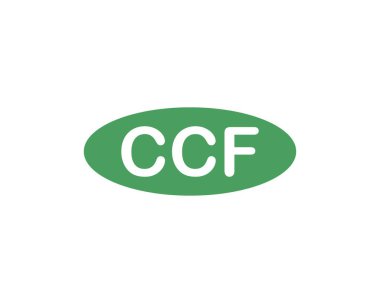 CCF logo tasarım vektör şablonu. CCF